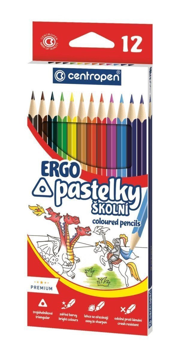 Centropen Pastelky 9521 trojhranné 12 ks