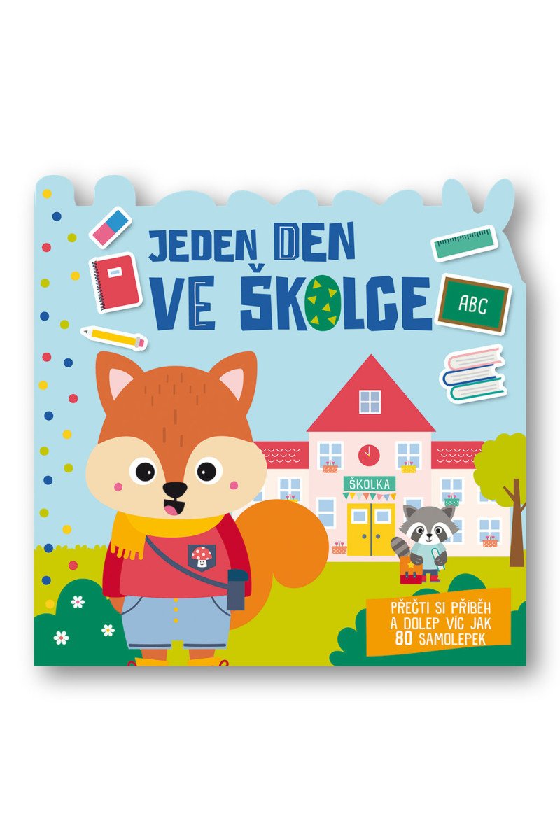 Jeden den Ve školce - Přečti si příběh a dolep víc jak 80 samolepek