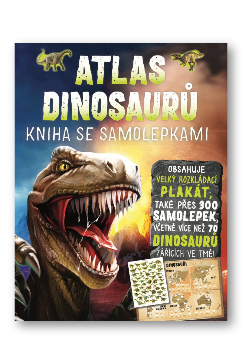 Atlas dinosaurů - Kniha se samolepkami – Malam John