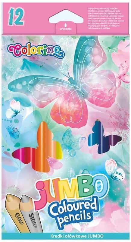 Colorino Pastelky trojhranné JUMBO - Follow your Dreams 12 barev