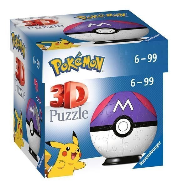 3D Puzzle-Ball Pokémon Master Ball 54 dílků