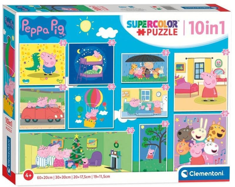 Clementoni Puzzle Prasátko Peppa 10v1