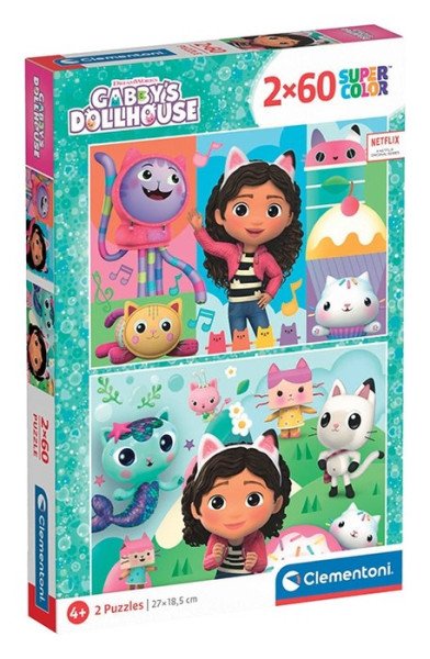 Puzzle Gábinin kouzelný domek 2x60 dílků