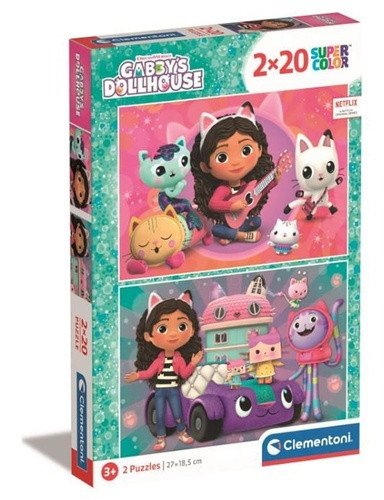 Clementoni Puzzle Gábinin kouzelný domek 2x20 dílků