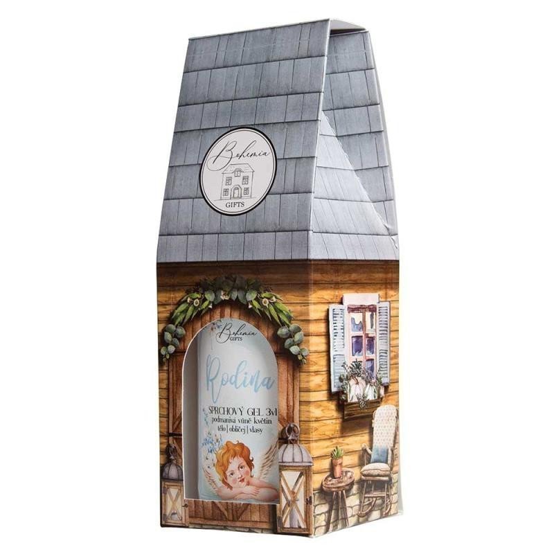 Domeček - Rodina sprchový gel 3v1 500 ml s vůní pivoňky