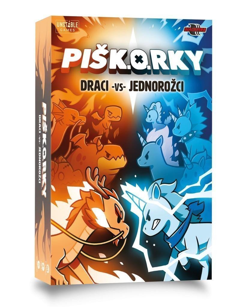 PIŠKORKY Draci vs Jednorožci - párty hra