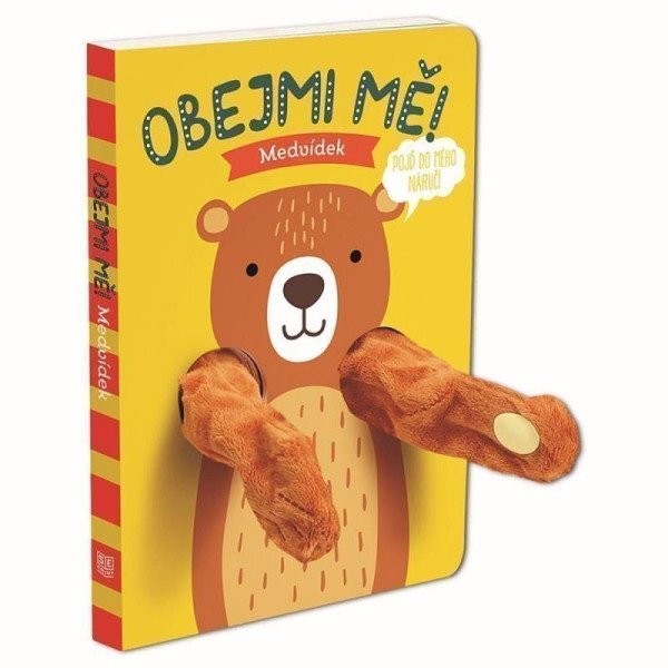 Maňásková knížka Obejmi mě! Medvídek (2023)