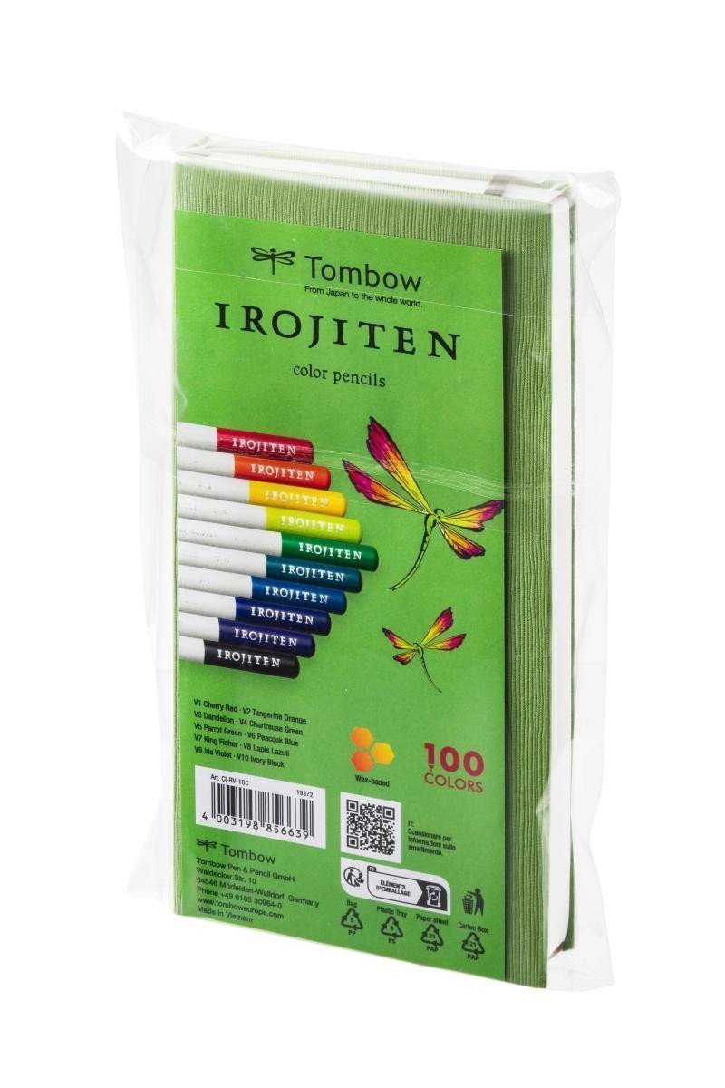 Tombow Pastelky IROJITEN - set Vivid tone l 10 odstínů