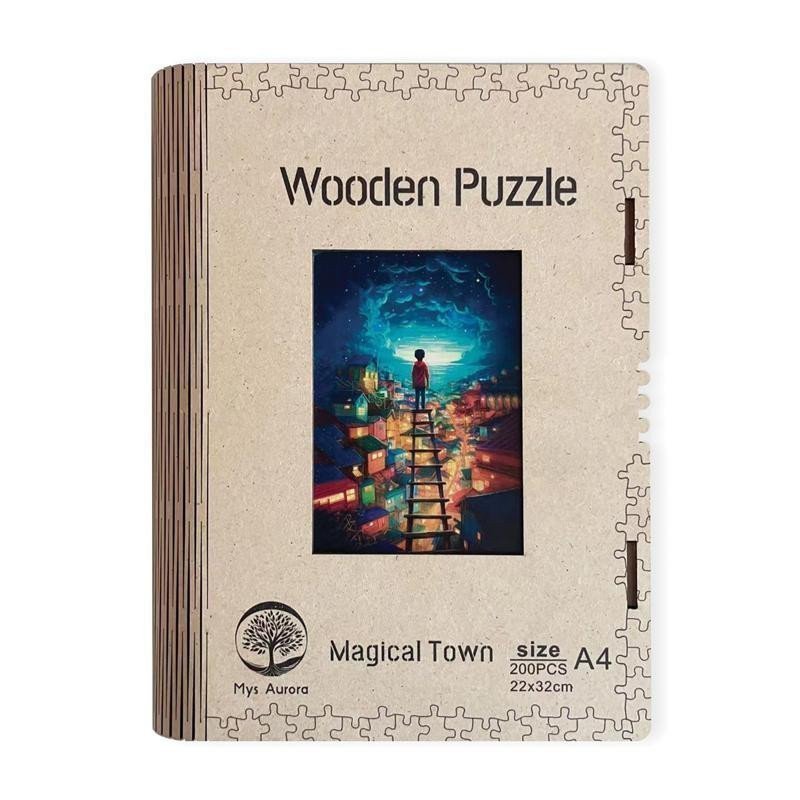 Dřevěné puzzleMagické město A4