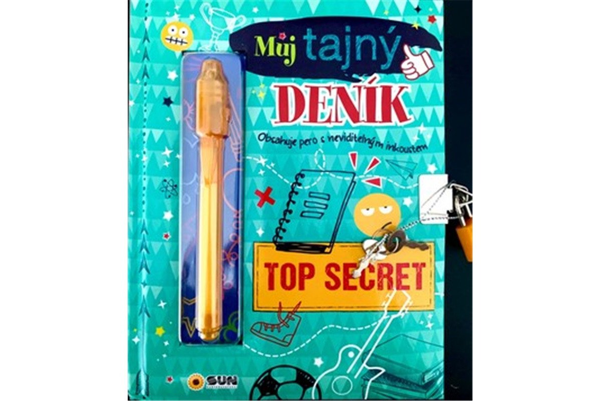 Můj tajný deník na klíček Top secret zelený