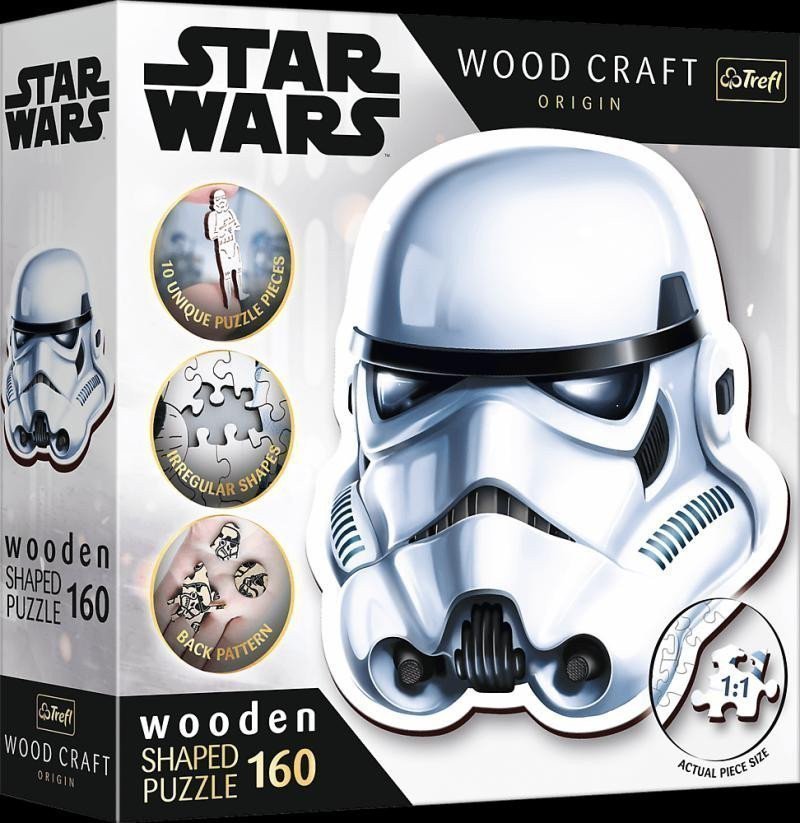Puzzle Wood Craft Origin Star Wars Helma stormtroopera 160 dílků