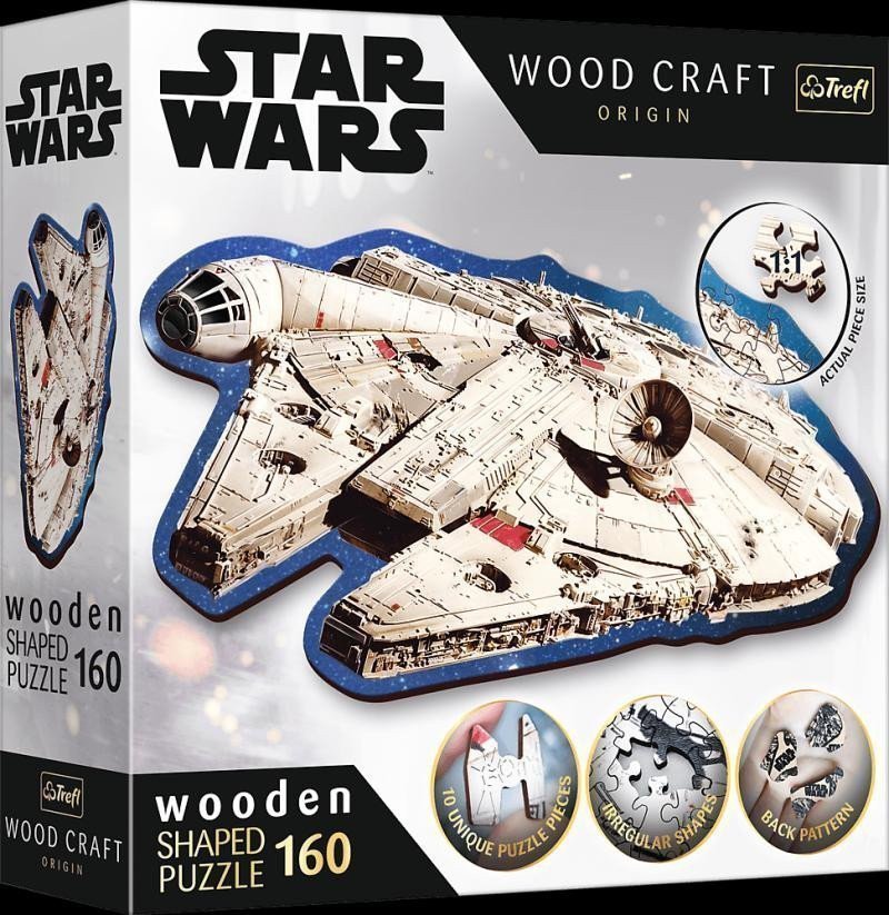 Puzzle Wood Craft Origin Star Wars Millennium Falcon 160 dílků