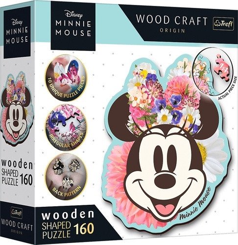 Puzzle Wood Craft Origin Stylová Minnie 160 dílků