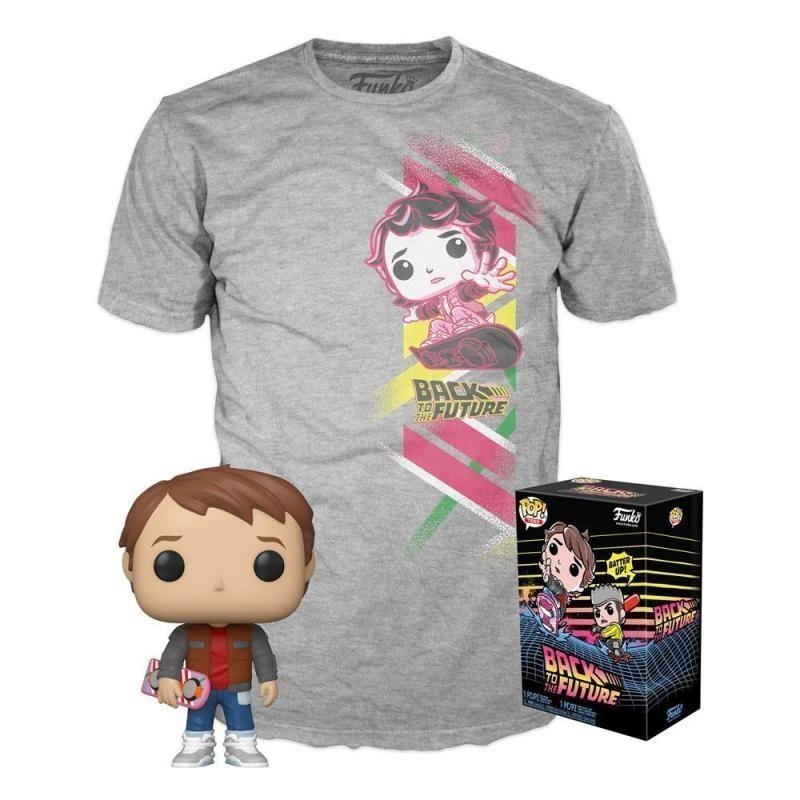 Funko POP Tee Back to the Future - Marty wHoverboard velikost M