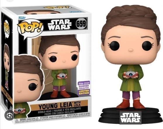 Funko POP Movie Star Wars - Young Leia with Lola San Diego Comic Con Shared Exclusives