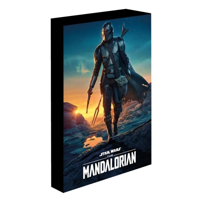 Obraz LED svítící 30x40 cm - Mandalorian