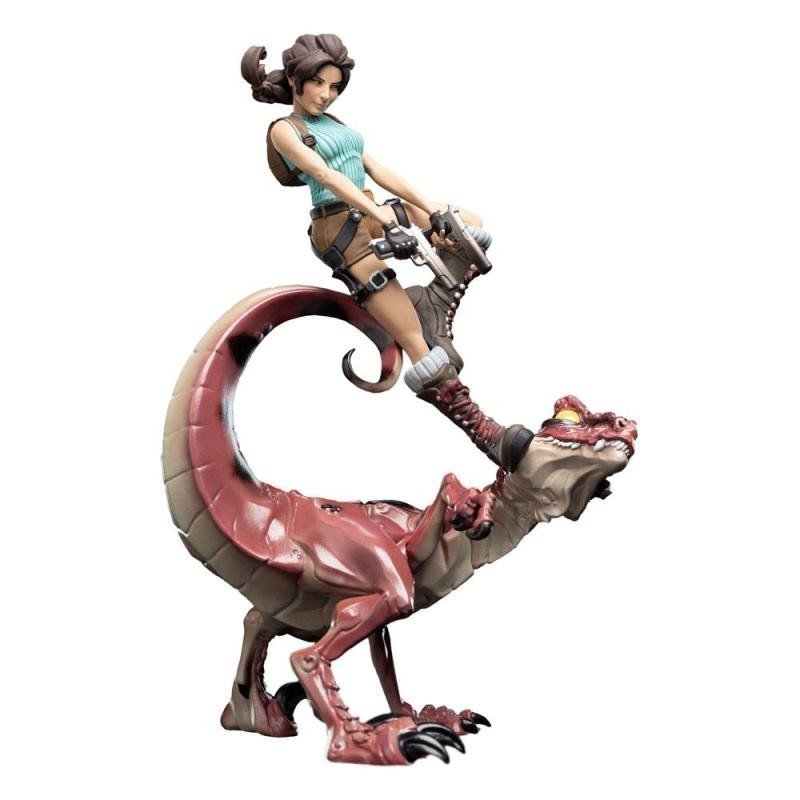 Tomb Raider figurka - Lara Croft a Raptor 24 cm Weta Workshop