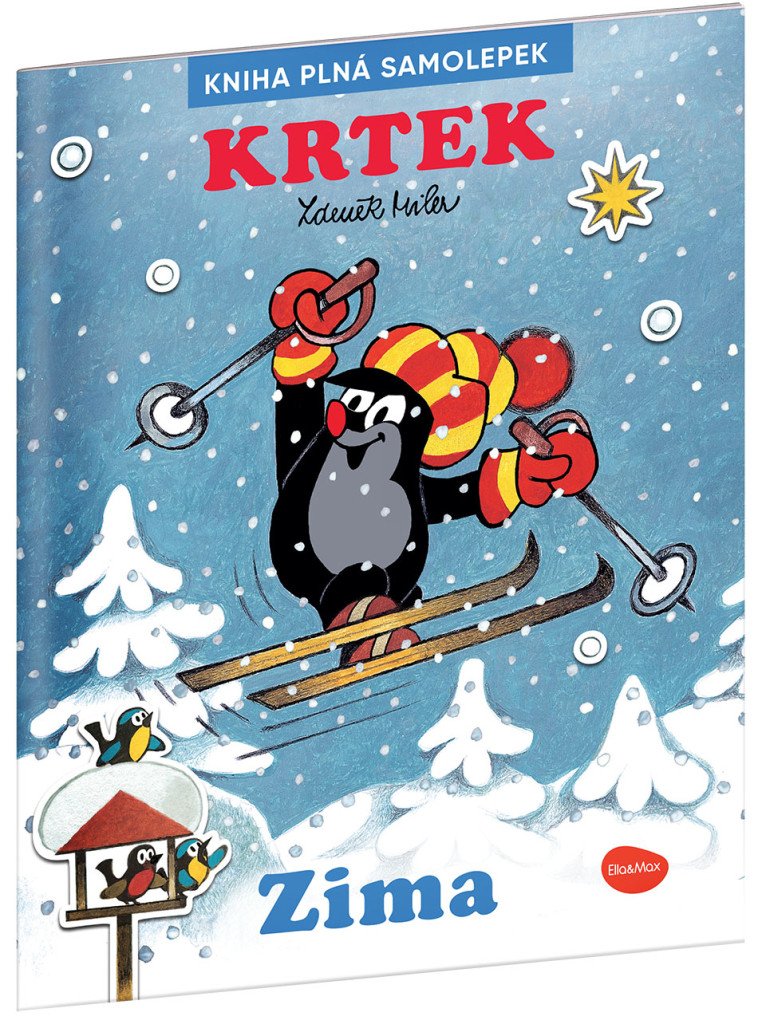 Krtek a zima - Kniha plná samolepek – Miler Zdeněk