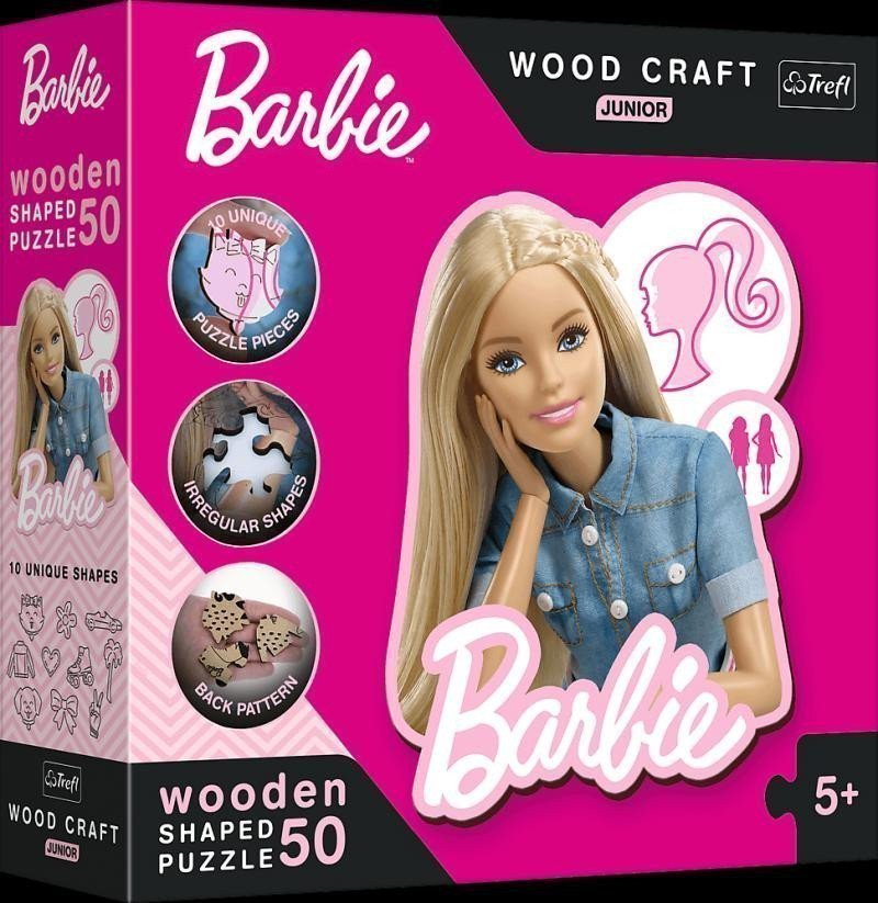 Puzzle Wood Craft Junior Krásná Barbie5