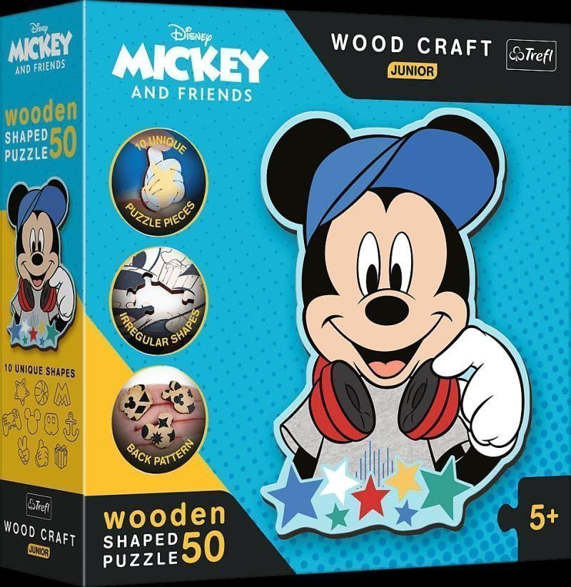 Puzzle Wood Craft Junior Ve světě Mickeh
