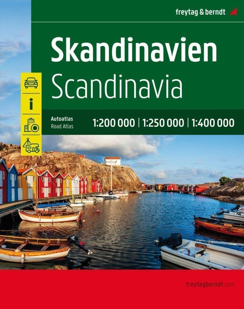 Skandinávie 1200 000 - 1400 000 autoatlas