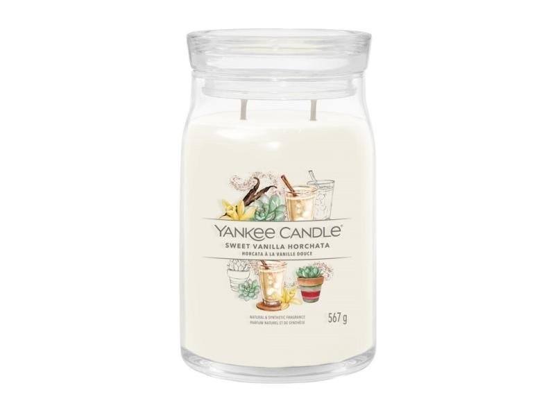 YANKEE CANDLE Sweet Vanilla Horchata svíčka 567g 2 knoty Signature velký