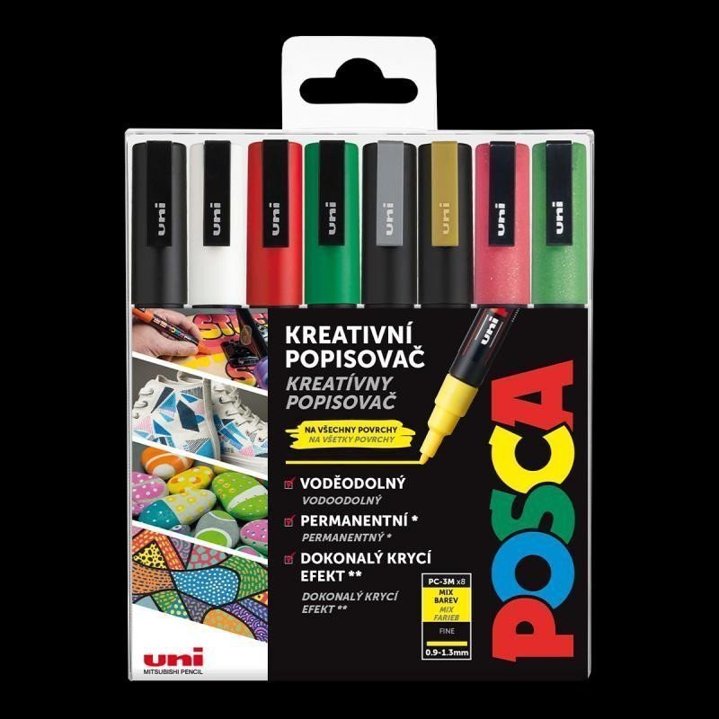 Posca sada popisovačů 09 - 13 - Christmas 8 ks