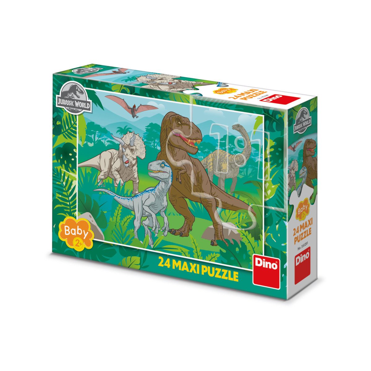 Puzzle Jurský svět 24 maxi dílků