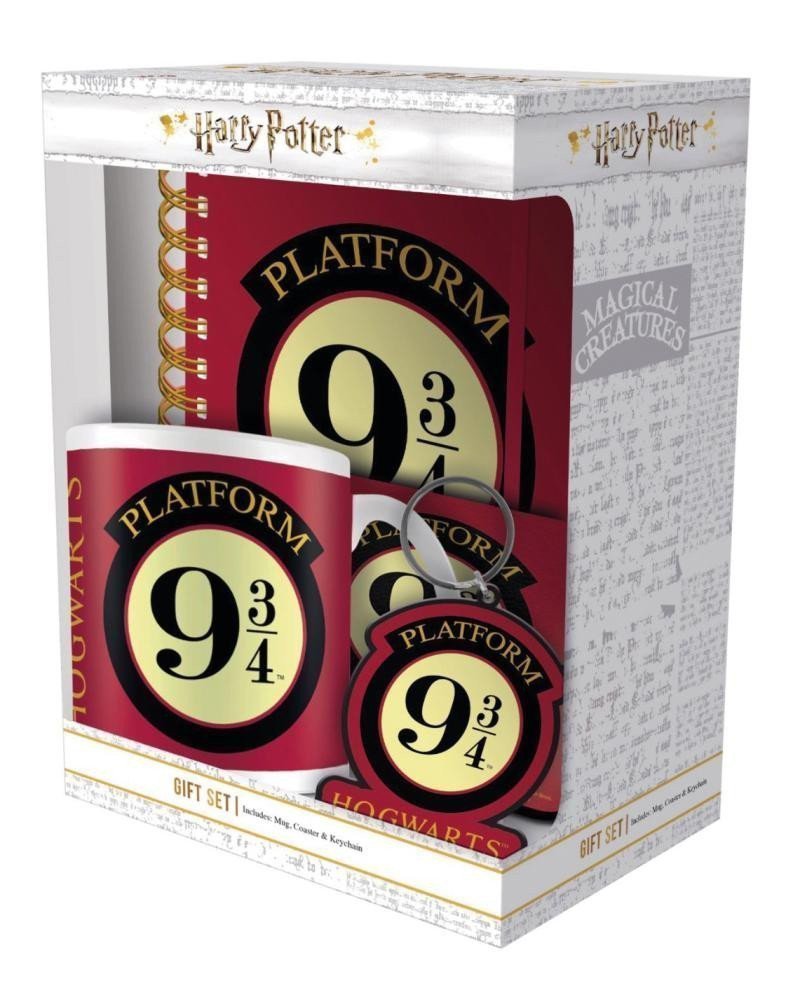 Harry Potter Dárkový set premium - 9 a 34 hrnek blok klíčenka