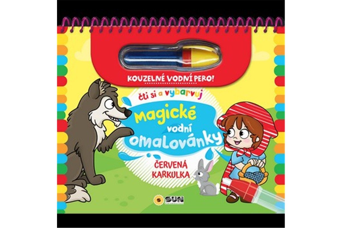 Červená karkulka - Čti a vybarvuj Magické vodní omalovánky