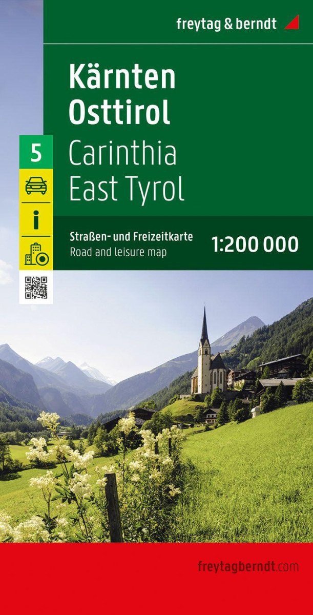 Korutany - Východní Tyrolsko 1200 000 automapa rekreační mapa