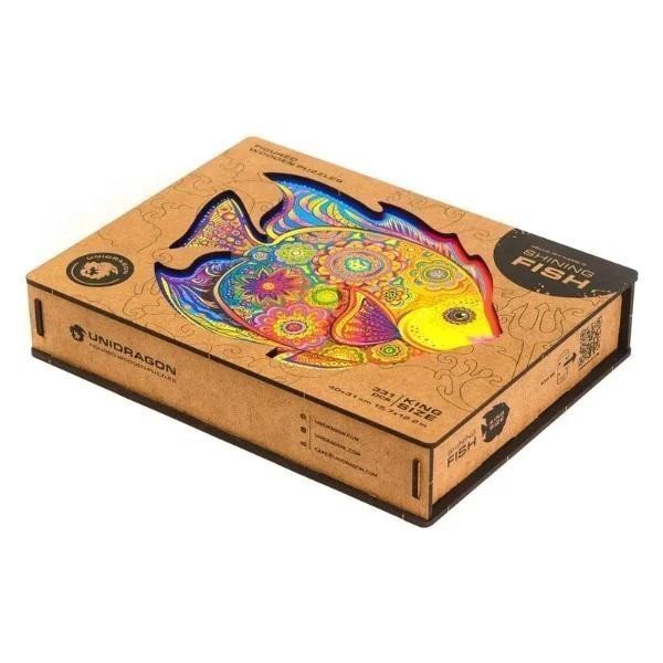 UNIDRAGON dřevěné puzzle - Ryba velikost KS 40x31cm