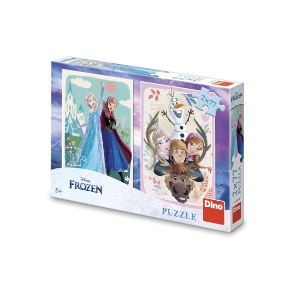 Puzzle Frozen - Anna a Elsa 2x77 dílků