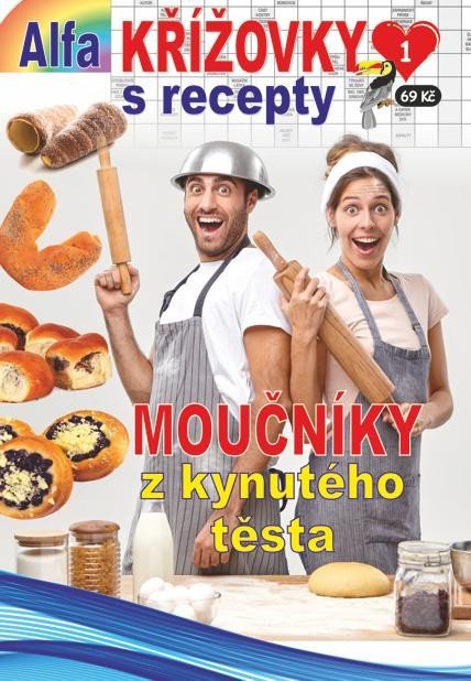 Křížovky s recepty 12024 - Moučníky z kynutého těsta