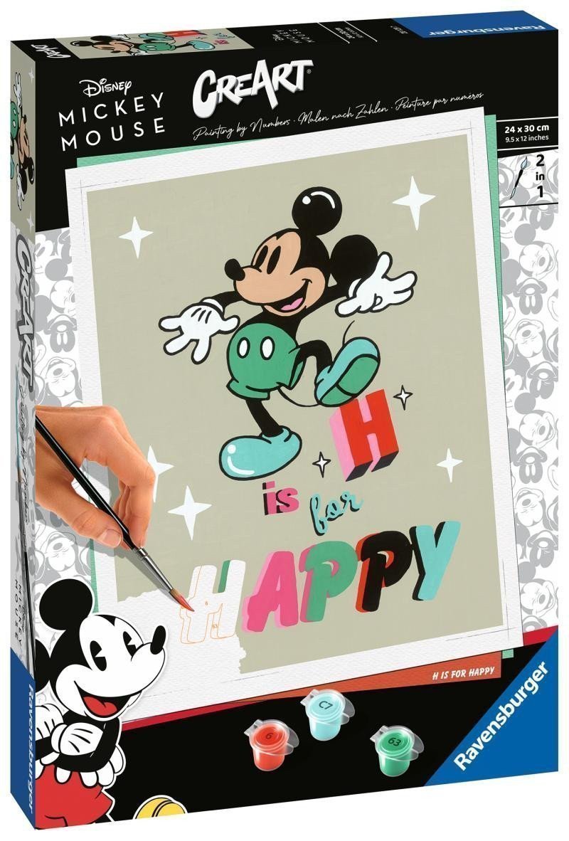 CreArt Disney Mickey Mouse H is for HAPPY