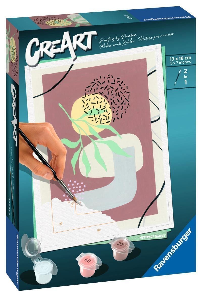 CreArt Buď šťastný Abstraktní tvary