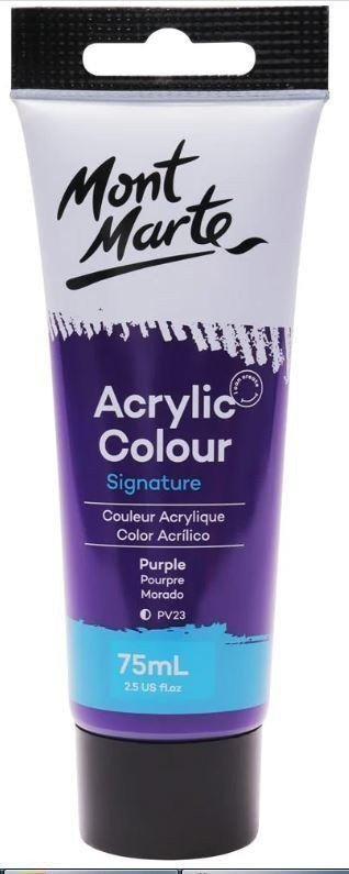 Mont Marte Akrylová barva 75ml - fialová Purple tuba