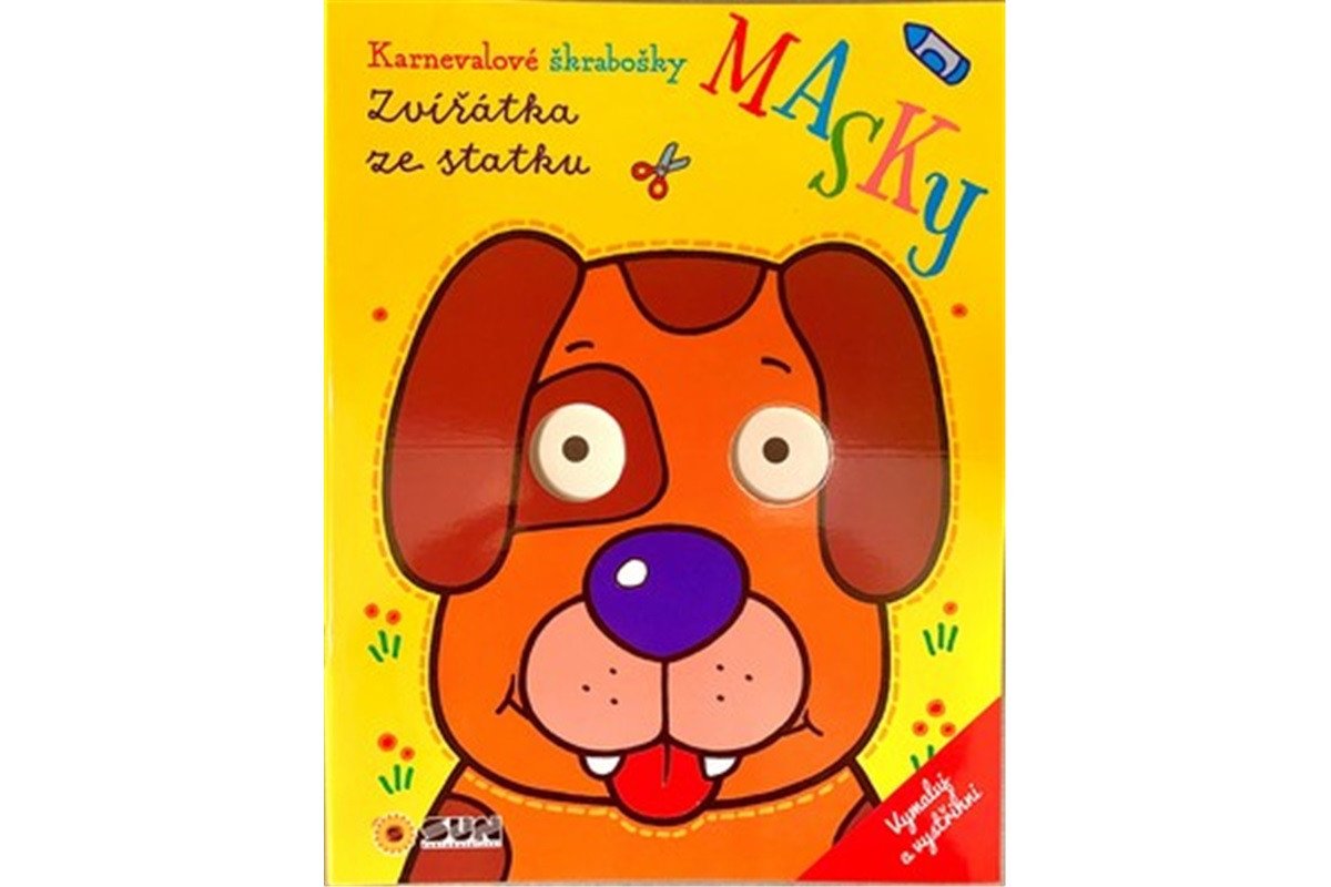 Zvířátka ze statku - Karnevalové škrabošky Masky