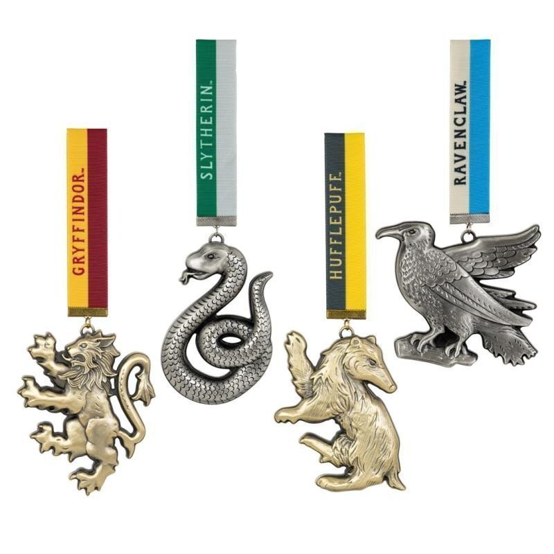 Harry Potter Set vánočních ozdob - Maskoti kolejí 4 ks