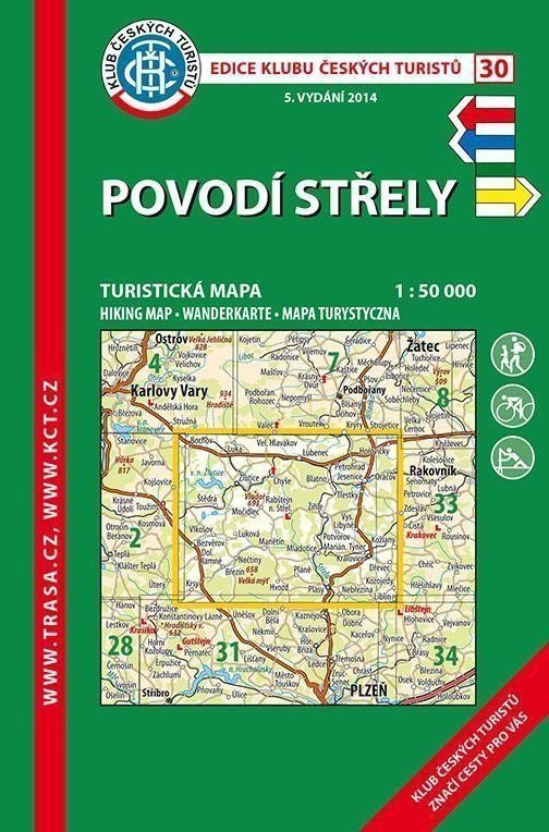 KČT 30 Povodí Střely 150 000 Turistická mapa