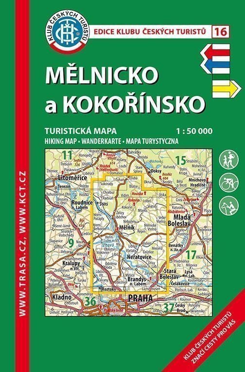 KČT 16 Mělnicko a Kokořínsko 150 000 Turistická mapa