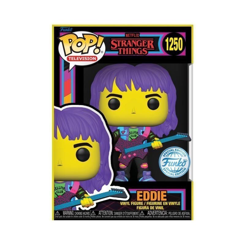 Funko POP TV Stranger Things S4 - Eddie wguitar BLKLT