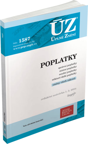 ÚZ 1587 Poplatky - správní, soudní, místní, ostatní (2024)