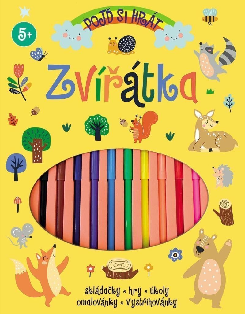 Pojď si hrát Zvířátka - Skládačky hry úkoly omalovánky vystřihovánky – Robertson Eve