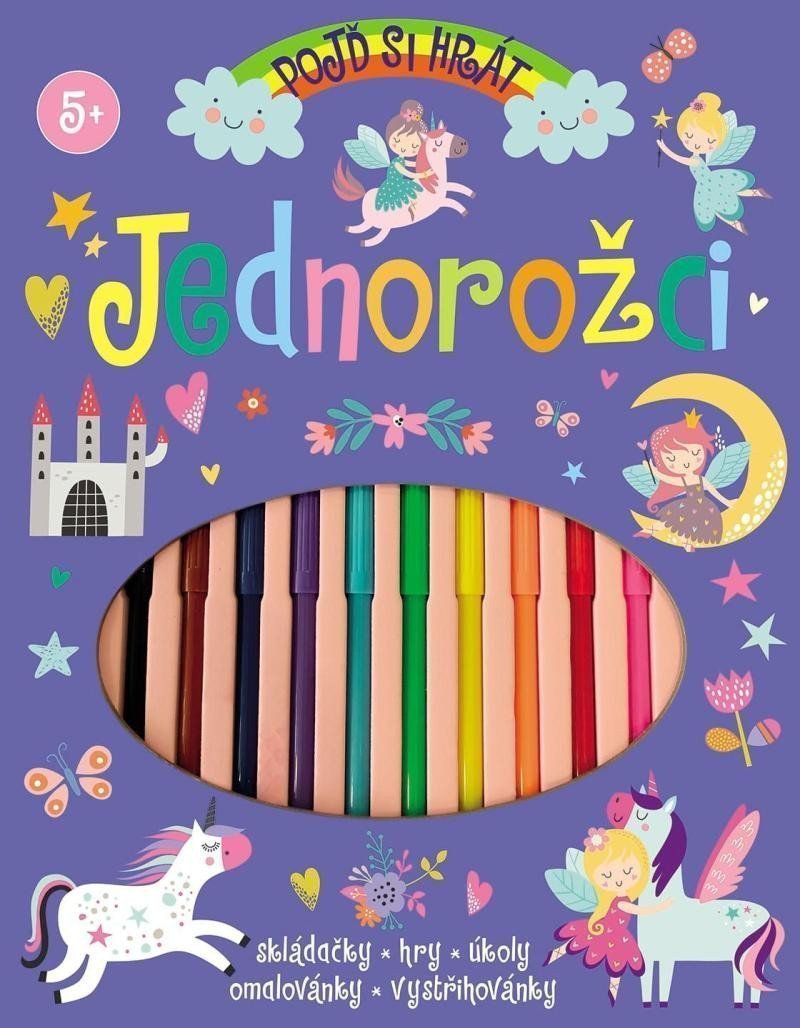 Pojď si hrát Jednorožci - Skládačky hry úkoly omalovánky vystřihovánky – Robertson Eve
