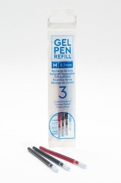 LEGO Náhradní náplně do gelových per 3 ks červená modrá černá