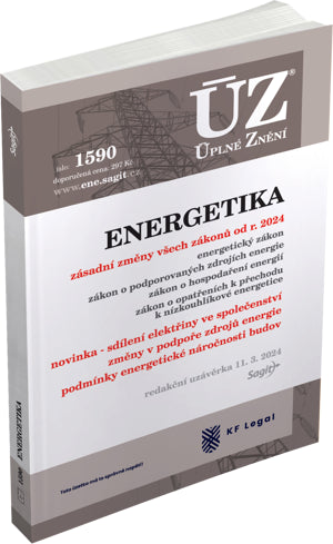 ÚZ 1590 Energetický zákon komunitní energetika Zákon o podporovaných zdrojích energie Zákon o hospodaření energií