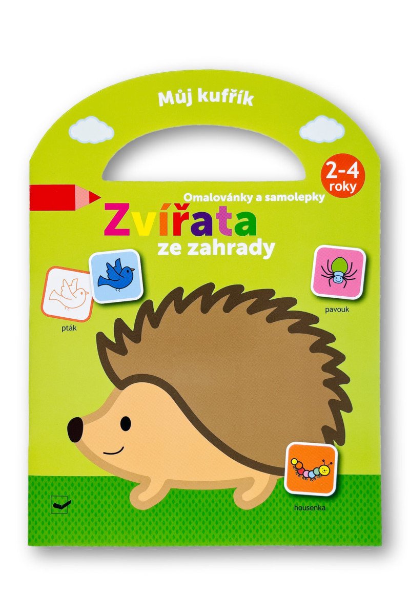 Můj kufřík Omalovánky a samolepky Zvířata ze zahrady