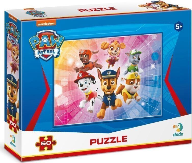 Puzzle Tlapková patrola Super parta 60 dílků