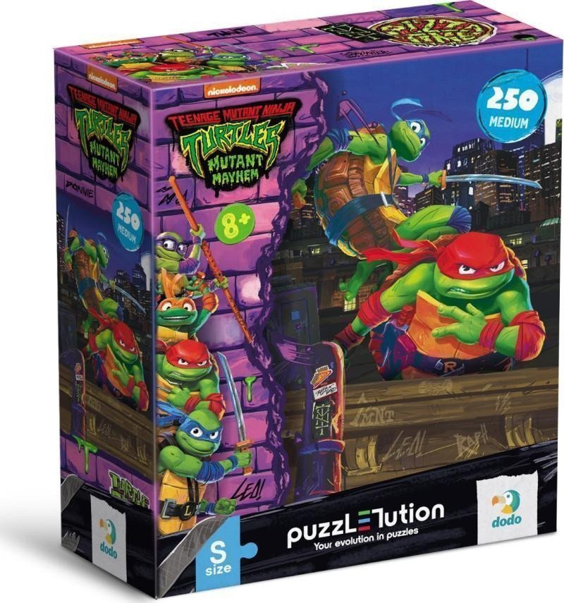 Puzzle Želvy Ninja Leonardo a Rafaelo 250 dílků